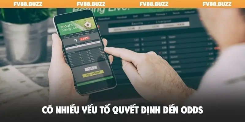 Có nhiều yếu tố quyết định đến odds