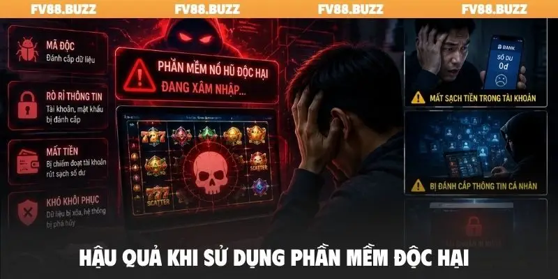 Hậu quả khi sử dụng phần mềm độc hại